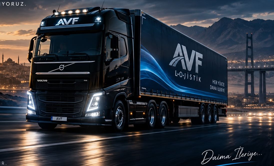 Otoyolda AVF Lojistik tırı